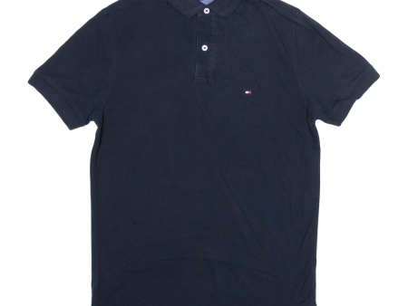 TOMMY HILFIGER Mens Polo Shirt Blue S Sale