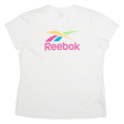 REEBOK Womens T-Shirt White 2XL Online