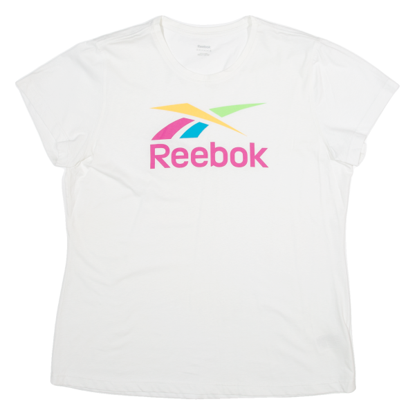 REEBOK Womens T-Shirt White 2XL Online