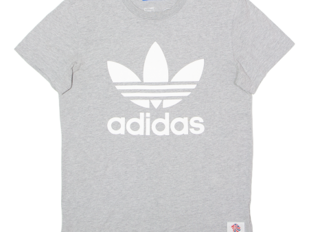 ADIDAS ORIGINALS Team Great Britain Olympics Mens T-Shirt Grey Crew Neck S Online now