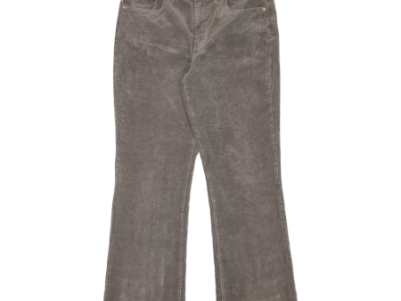 RALPH LAUREN LAUREN JEANS COMPANY Womens Corduroy Trousers Grey Bootcut W32 L30 For Sale