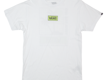 VANS Mens T-Shirt White S Fashion