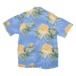 FOE MARLIN Mens Hawaiian Shirt Blue Floral M For Cheap