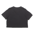 REEBOK Womens T-Shirt Black Crew Neck S on Sale