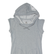 NIKE Hooded Womens Jumper Dress Grey Short Sleeve Knee Length M Online Hot Sale