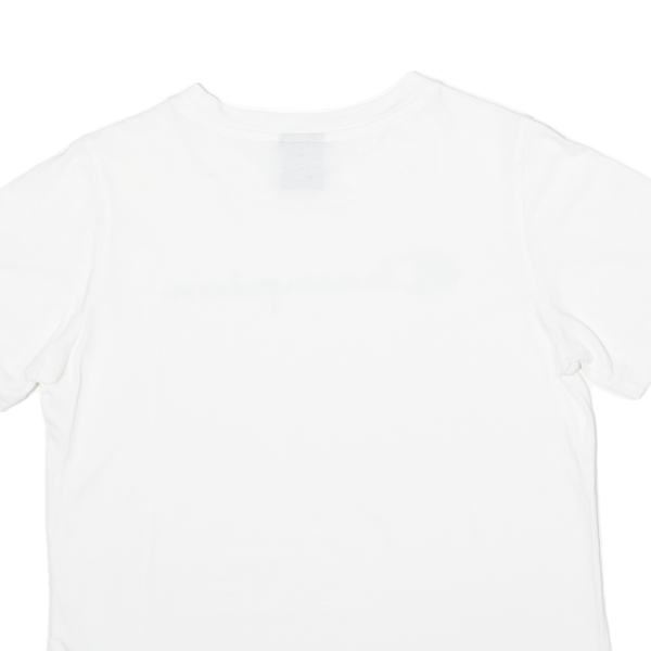 CHAMPION Mens T-Shirt White Crew Neck XS Sale