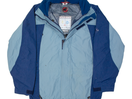 MAMMUT Mens Rain Jacket Blue 90s M Online Hot Sale