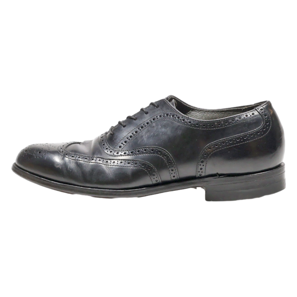 COMFORT PLUS Brogue Shoes Black Leather Mens UK 10.5 For Discount