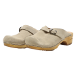 SANITA Clog Shoes Beige Suede Womens UK 7 Online Hot Sale