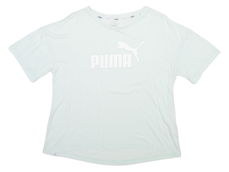 PUMA Womens T-Shirt Blue UK 10 on Sale