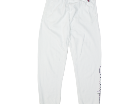 CHAMPION Mens Joggers White Tapered S W28 L27 Online now