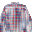 TOMMY HILFIGER Slim Fit Mens Shirt Blue Check Long Sleeve L Hot on Sale