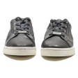 CALVIN KLEIN Low Top Trainers Black Leather Womens UK 5 on Sale