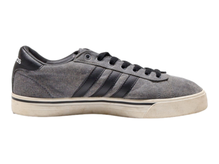 ADIDAS Low Top Trainers Grey Canvas Mens UK 7.5 For Cheap