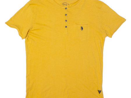 SUNSHINE DAY Mens T-Shirt Yellow L For Cheap