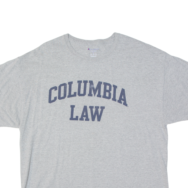 CHAMPION Columbia Law Mens T-Shirt Grey USA XL For Discount