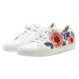 SKECHERS Floral Sneaker Trainers White Leather Womens UK 4.5 Online now