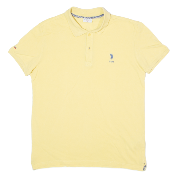 US POLO ASSN Mens Polo Shirt Yellow S Online now