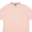 TOMMY HILFIGER Slim Fit Mens Polo Shirt Pink 2XL Supply