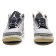 AIR JORDAN High Top Trainers Grey Leather Girls UK 4 For Cheap