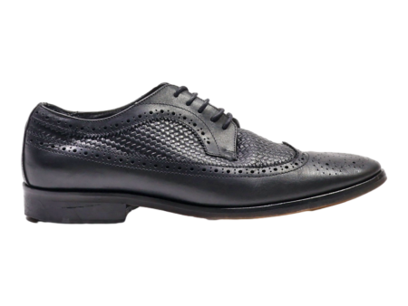 UNION Brogue Shoes Black Leather Mens UK 7.5 Online