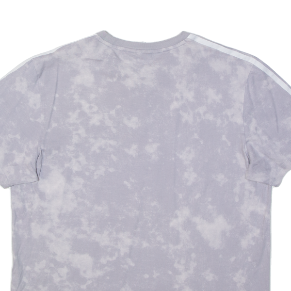 ADIDAS Womens Tie Dye T-Shirt Grey UK 12 Cheap