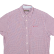 BEN SHERMAN Mens Shirt Red Check M on Sale