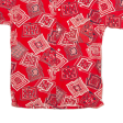 SMARTLY STYLED CASUAL WEAR Mens Shirt Red Crazy Pattern S Online Hot Sale