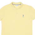 US POLO ASSN Mens Polo Shirt Yellow S Online now