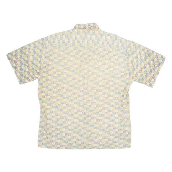 VIA VENETO Mens Shirt Yellow 90s Check L on Sale