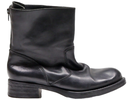 UNISA Ankle Boots Black Leather Womens UK 4 Cheap