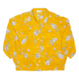 SOMMERMANN Womens Printed Shirt Gold Collared 3 4 Sleeve 90s Floral L Online Hot Sale