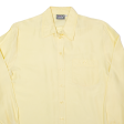 LINEAV Womens Blouse Shirt Yellow Collared Long Sleeve Silk S Online