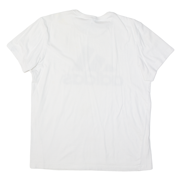 ADIDAS Womens T-Shirt White L Online Hot Sale