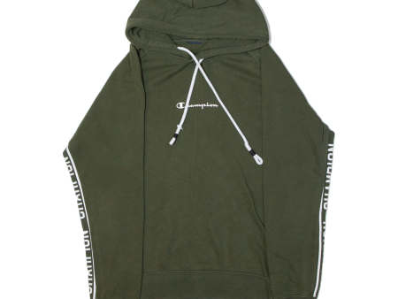 CHAMPION Mens Green Hoodie S Supply