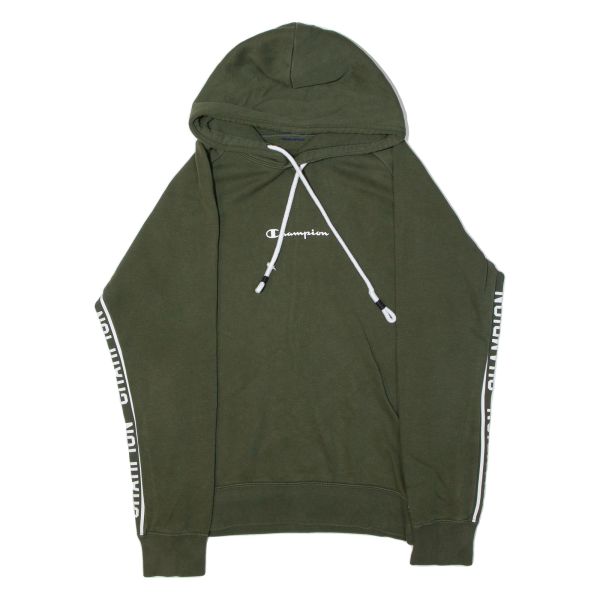 CHAMPION Mens Green Hoodie S Supply