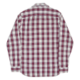 TIMBERLAND Mens Shirt Red Check Long Sleeve S Online Hot Sale