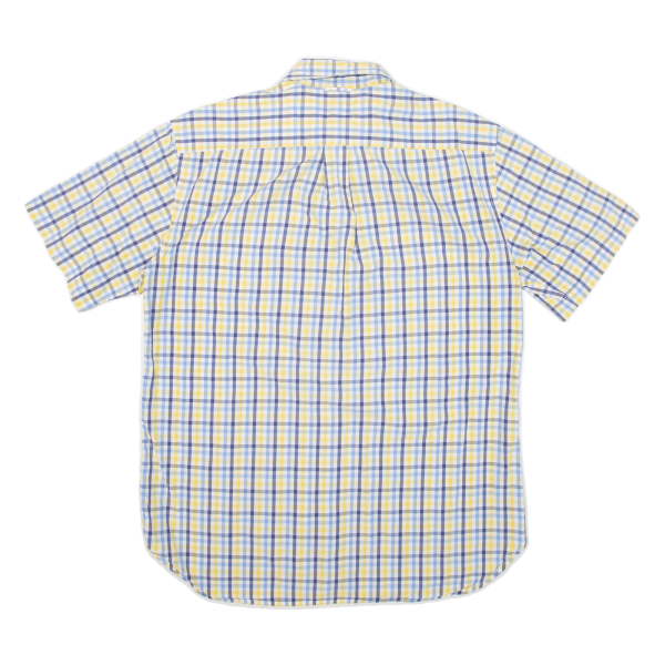 TOMMY HILFIGER Mens Shirt Yellow Check M Fashion