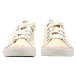 COACH Low Top Trainers Cream Canvas Womens UK 8 Online