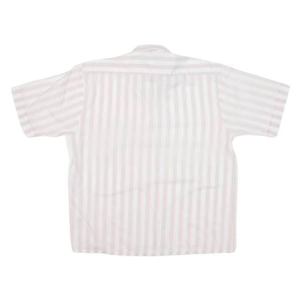 RENATE BARZINI Womens Shirt White Striped S Cheap