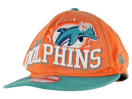 NEW ERA Miami Dolphins Mens Snapback Cap Orange M Fashion