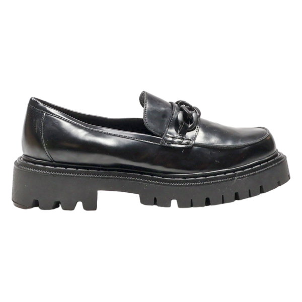 ALDO Platform Shoes Black Leather Womens UK 6 Online Hot Sale