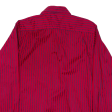 TOMMY HILFIGER Mens Shirt Red Striped Long Sleeve XS on Sale