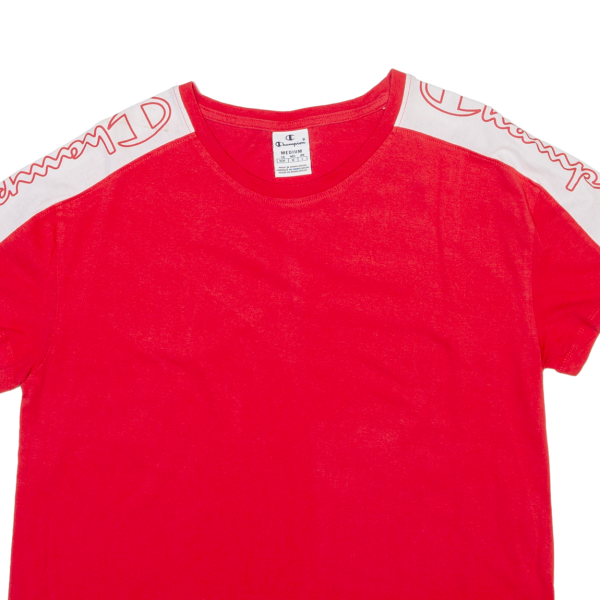 CHAMPION Mens T-Shirt Red M Hot on Sale