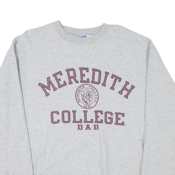 CHAMPION Meredith College Dad Mens Sweatshirt Grey USA M Online