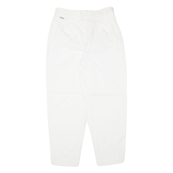 TRAMPS Womens Trousers White Regular Mom W26 L25 Supply