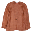 VIZIO Womens Blazer Jacket Orange 90s M Cheap