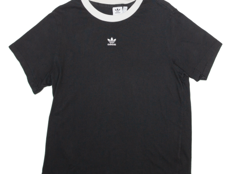 ADIDAS Womens T-Shirt Black UK 12 Supply