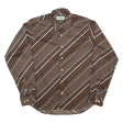 TOM TAILOR Boys Shirt Brown Striped Long Sleeve L Sale