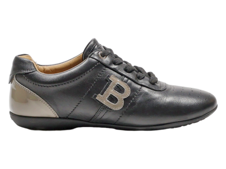 BALLY Sneaker Trainers Black Leather Womens UK 4.5 Sale